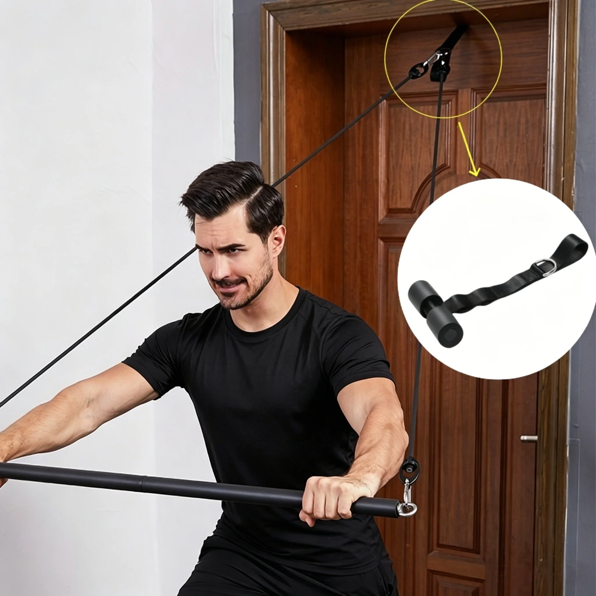 Door Anchor for Resistance Bands, Home Fitness Accessory, Door Mount Fixer for Exercise Pull Rope
Door Anchor for Resistance Bands, Home Fitness Accessory, Door Mount Fixer for Exercise Pull Rope