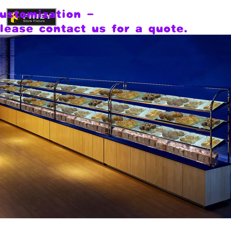 Современная мебель для пекарни в торговом центре: деревянная витрина для хлеба
Современная мебель для пекарни в торговом центре: деревянная витрина для хлеба