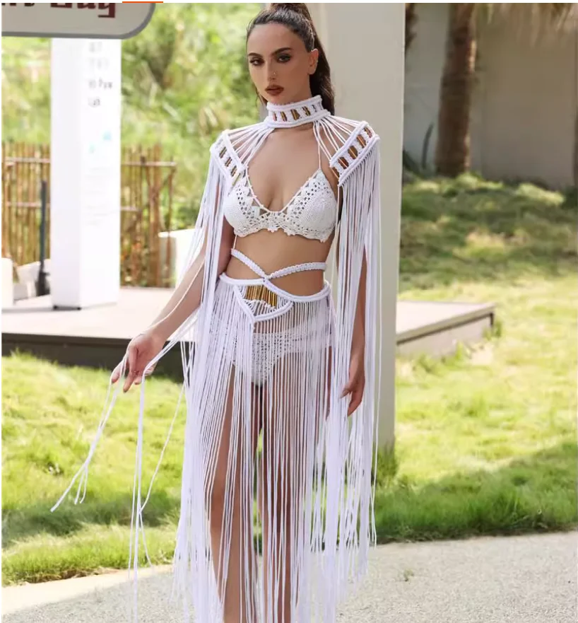 Hand woven ethnic style Su long skirt sexy beach dress
Hand woven ethnic style Su long skirt sexy beach dress