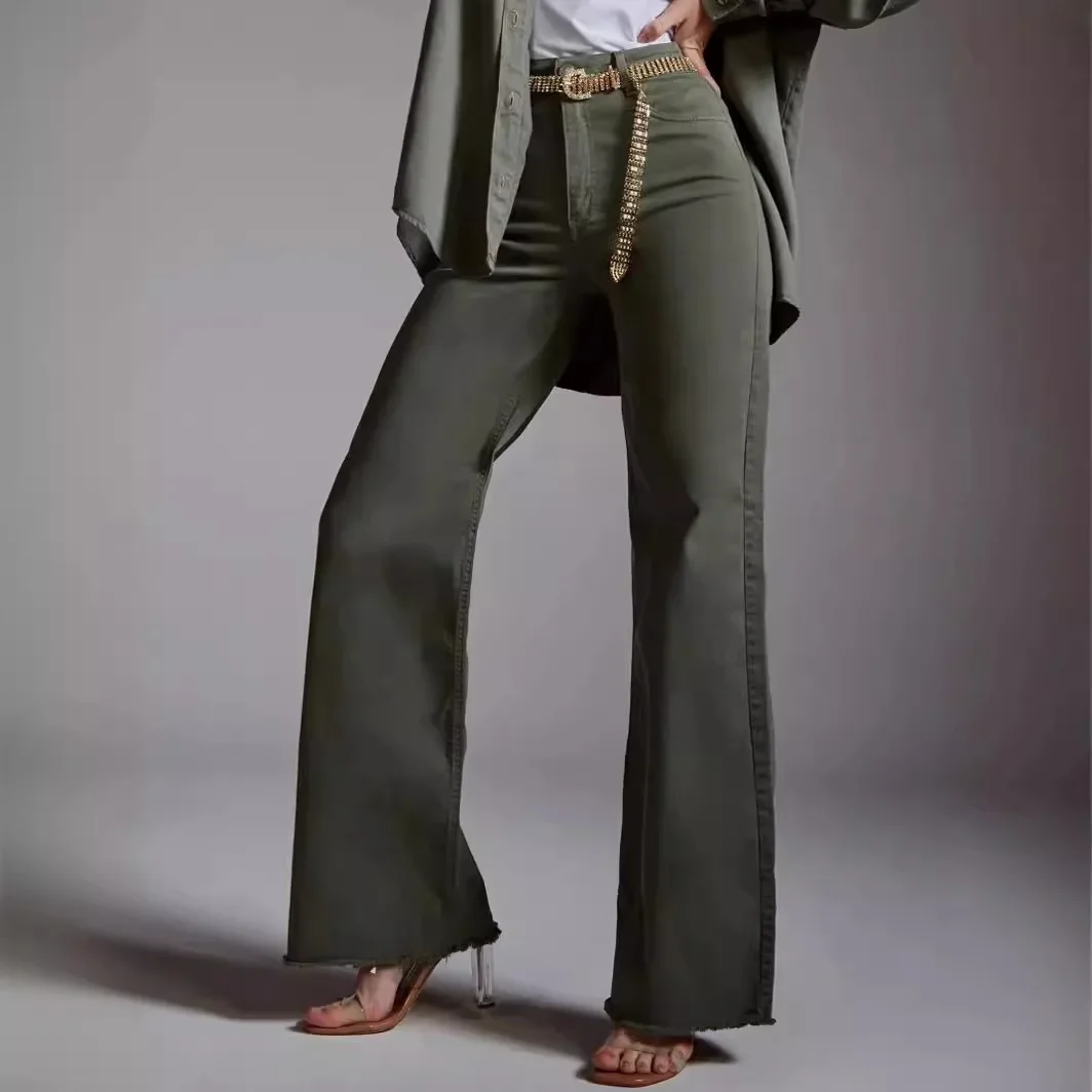 2024 Autumn/Winter New Raw Edge Jeans Fashion Ladies Temperament Commuter Trousers Sexy High Waist Stretch Denim Wide Leg Pants
2024 Autumn/Winter New Raw Edge Jeans Fashion Ladies Temperament Commuter Trousers Sexy High Waist Stretch Denim Wide Leg Pants