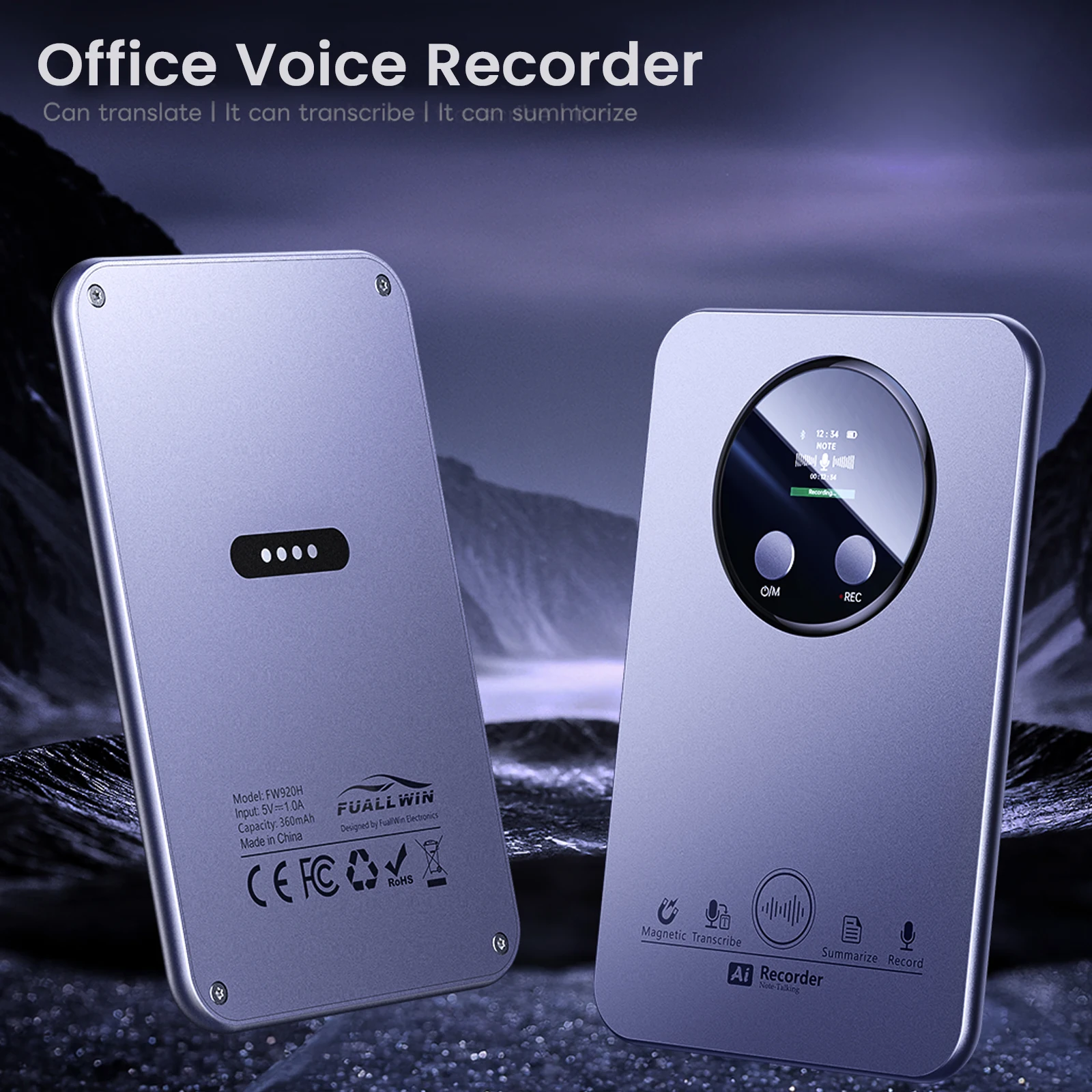 AI Voice Recorder Smart AI Engine Voice Recorder AI Notetaking Digital Recording Device 152 Languages 64GB for Lectures Meetings
AI Voice Recorder Smart AI Engine Voice Recorder AI Notetaking Digital Recording Device 152 Languages 64GB for Lectures Meetings