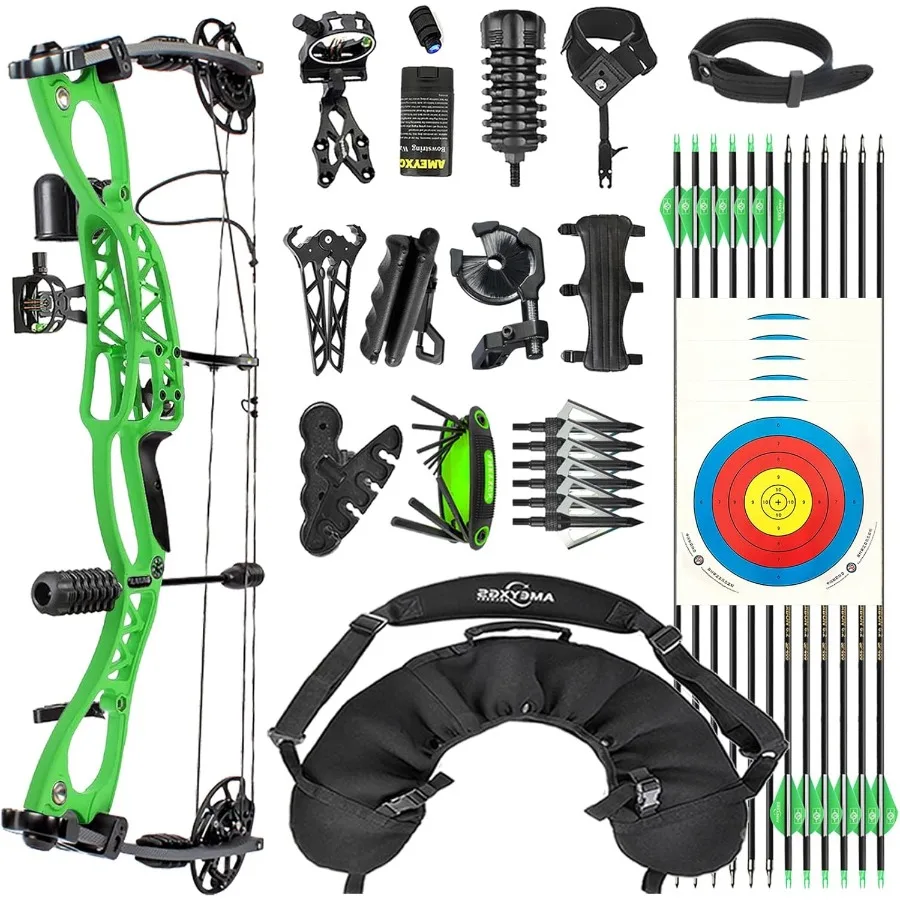 Archery Compound Bow Set Draw Length 1830 Draw Weight 070 LBS Hunting Bow with All Accessories Bow and Arrow for Archery Huntin
Archery Compound Bow Set Draw Length 1830 Draw Weight 070 LBS Hunting Bow with All Accessories Bow and Arrow for Archery Huntin