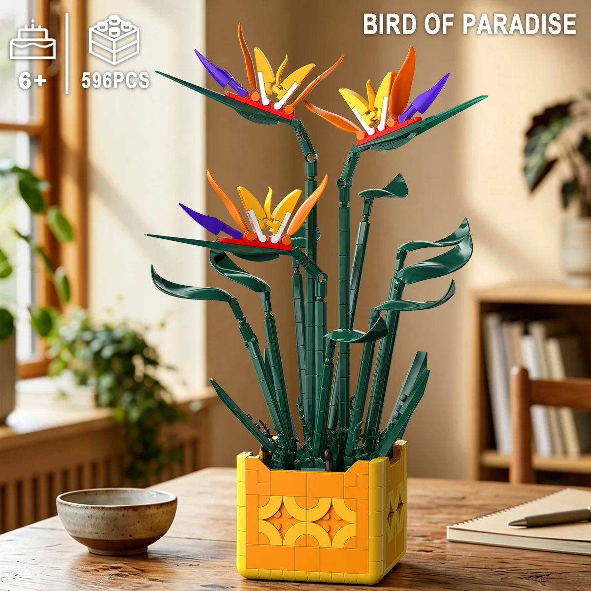 Paradise Bird Potted Plant Building Block Yellow Flower Potted Plant Model Puzzle Toys Sets New Year Christmas Birthday Gifts
Paradise Bird Potted Plant Building Block Yellow Flower Potted Plant Model Puzzle Toys Sets New Year Christmas Birthday Gifts