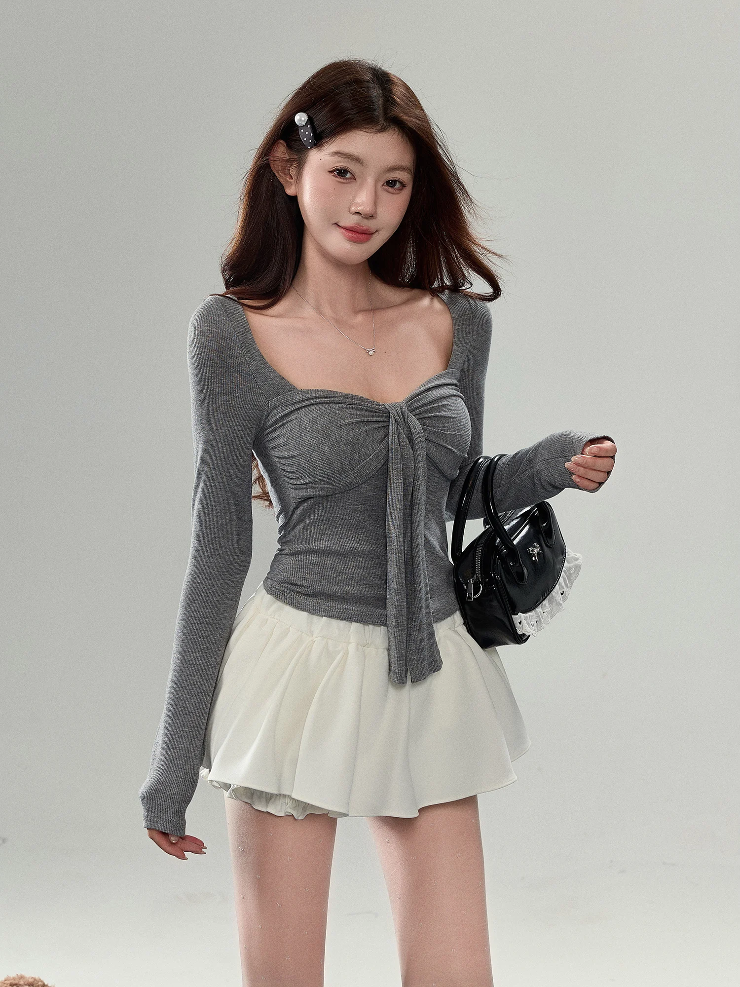 Женская футболка Swee Long Sve с галстуком-бабочкой, внутренняя одежда, облегающий повседневный осенний топ, дышащий, удобный, приятный для кожи
Женская футболка Swee Long Sve с галстуком-бабочкой, внутренняя одежда, облегающий повседневный осенний топ, дышащий, удобный, приятный для кожи