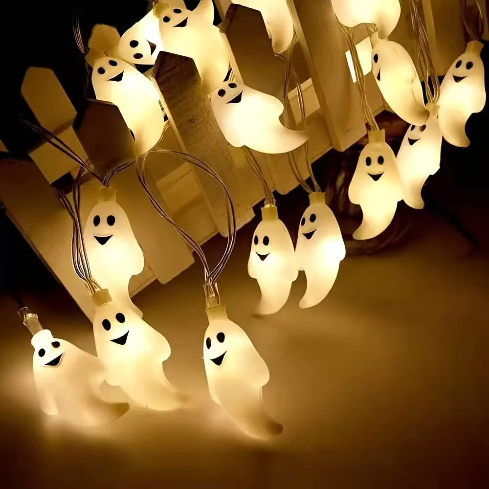 118in/20LED Halloween Ghost LED String Lights Battery Operated Fairy Lights Indoor Outdoor Decor Lamps
118in/20LED Halloween Ghost LED String Lights Battery Operated Fairy Lights Indoor Outdoor Decor Lamps