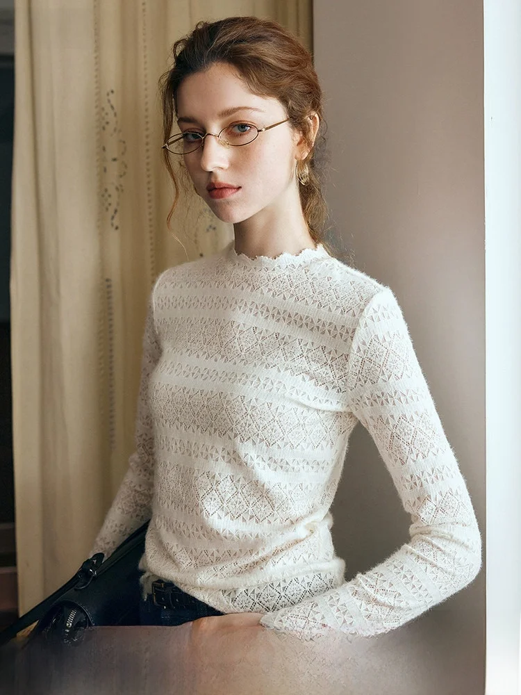 OLrain French Sle Lace Long Sve Crew Ne Base irt Women's Slim Fit Faion Top round Ne Pure Color Autumn New Arrival
OLrain French Sle Lace Long Sve Crew Ne Base irt Women's Slim Fit Faion Top round Ne Pure Color Autumn New Arrival
