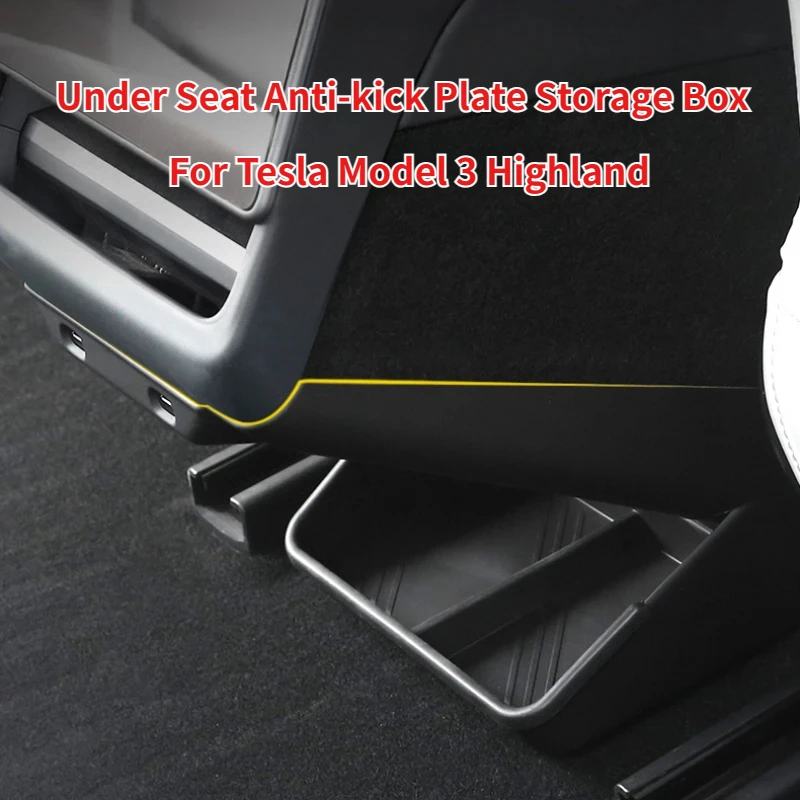 Нижняя противоударная пластина заднего сиденья для Tesla Model 3 Highland 2024, ящик для хранения задней противоударной доски автомобиля, аксессуары для салона автомобиля
Нижняя противоударная пластина заднего сиденья для Tesla Model 3 Highland 2024, ящик для хранения задней противоударной доски автомобиля, аксессуары для салона автомобиля