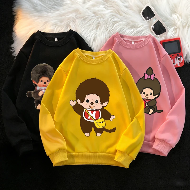 Monchhichi Boy Girl Sweatshirt Kid Round Neck Long Sleeved Kawaii Pullover Children Tops Fashion Cute Hoodie Spring Clothes Gift
Monchhichi Boy Girl Sweatshirt Kid Round Neck Long Sleeved Kawaii Pullover Children Tops Fashion Cute Hoodie Spring Clothes Gift
