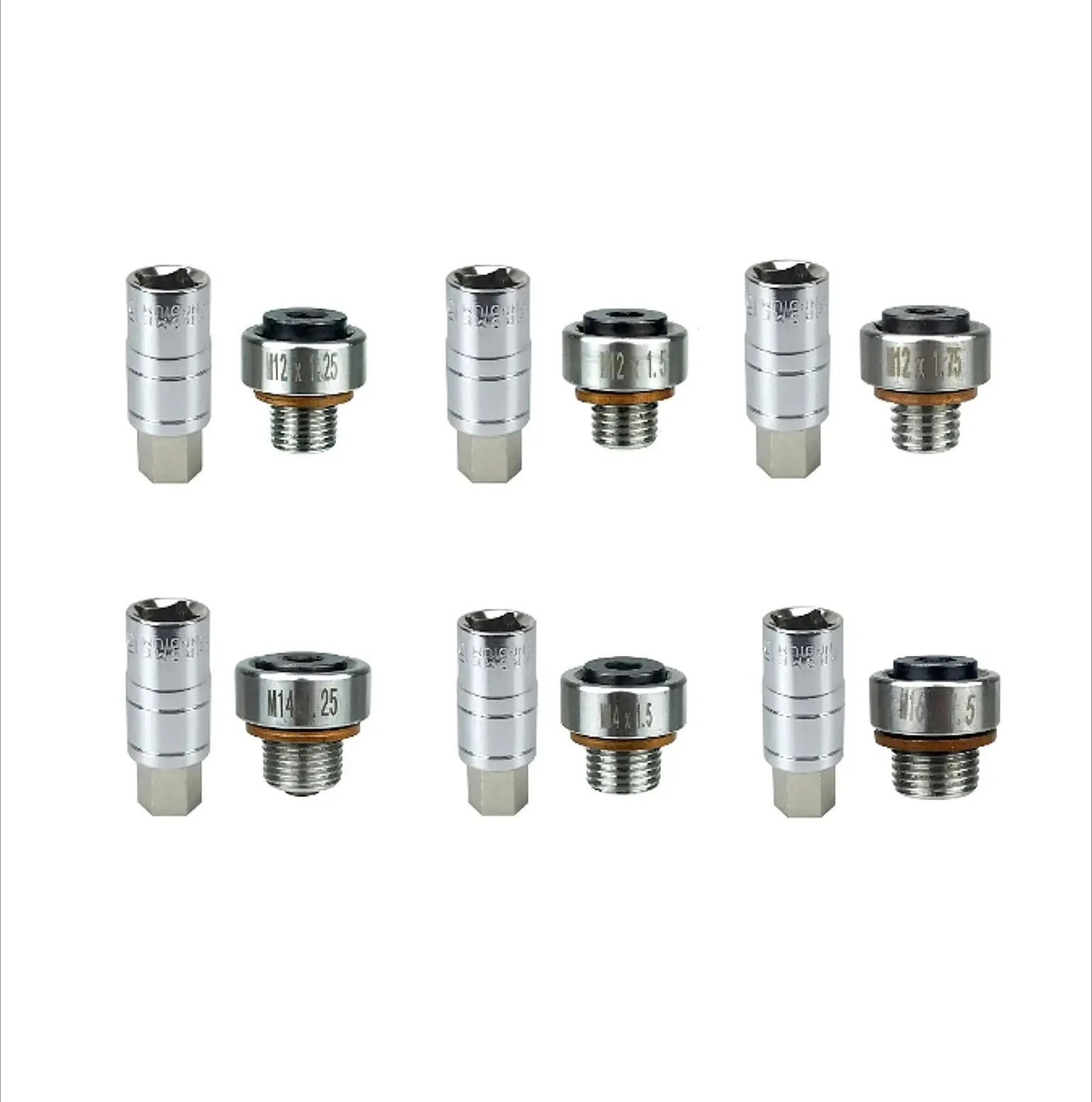 Ремкомплект масляного поддона, самонарезная заглушка для ремонта резьбы с уплотнительным кольцом для фиксации утечки и зачищенной резьбы, универсальный инструмент для автомобильного двигателя
Ремкомплект масляного поддона, самонарезная заглушка для ремонта резьбы с уплотнительным кольцом для фиксации утечки и зачищенной резьбы, универсальный инструмент для автомобильного двигателя