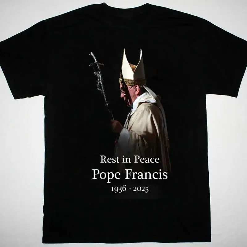 MEMORY Pope Francis black T shirt short sleeve All sizes S 5XL 2F313
MEMORY Pope Francis black T shirt short sleeve All sizes S 5XL 2F313