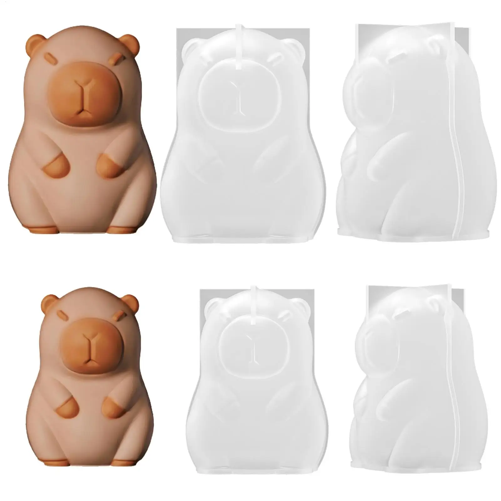 3D Capybara Resin Mold Animal Molds Silicone Non Stick Flexible Animal Mould For Ice Cream Cake Pudding Crafting Home Gifts
3D Capybara Resin Mold Animal Molds Silicone Non Stick Flexible Animal Mould For Ice Cream Cake Pudding Crafting Home Gifts