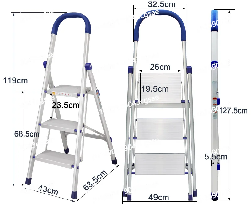 Aluminum Alloy Household Ladder Thickened Folding Ladder Wide Pedal Multi-functional Ladder Tread
Aluminum Alloy Household Ladder Thickened Folding Ladder Wide Pedal Multi-functional Ladder Tread