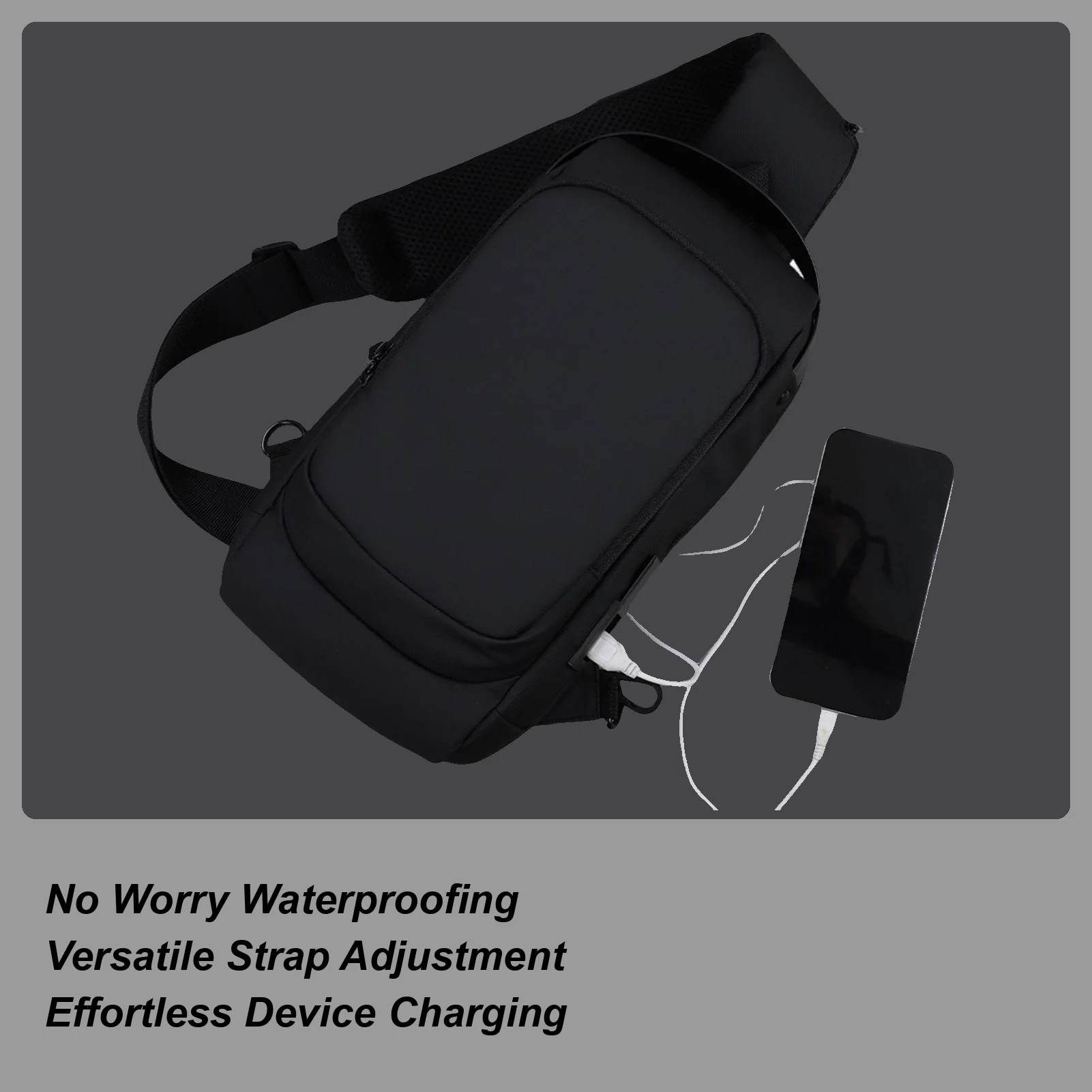 Travel Sling Bag Waterproof Casual Pack Travel Anti-theft Pack With USB Charging Port Large Capacity Shoulder Daypack For
Travel Sling Bag Waterproof Casual Pack Travel Anti-theft Pack With USB Charging Port Large Capacity Shoulder Daypack For