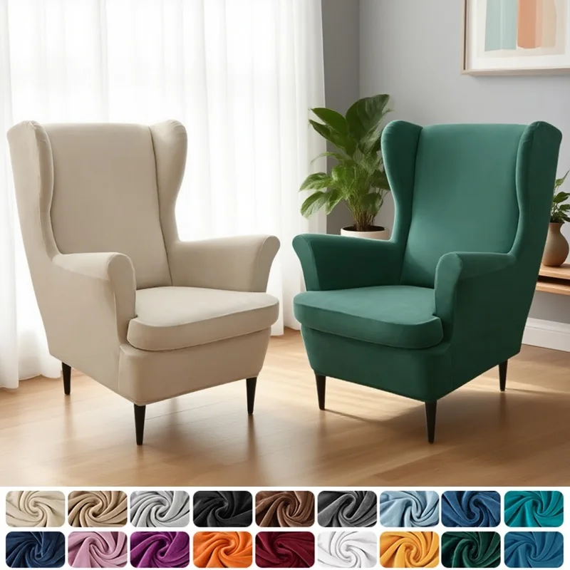 Soft Velvet Wing Chair Cover High Back Armchair Covers for Living Room Non Slip Sofa Slipcovers with Seat Cushion Cover Home
Soft Velvet Wing Chair Cover High Back Armchair Covers for Living Room Non Slip Sofa Slipcovers with Seat Cushion Cover Home