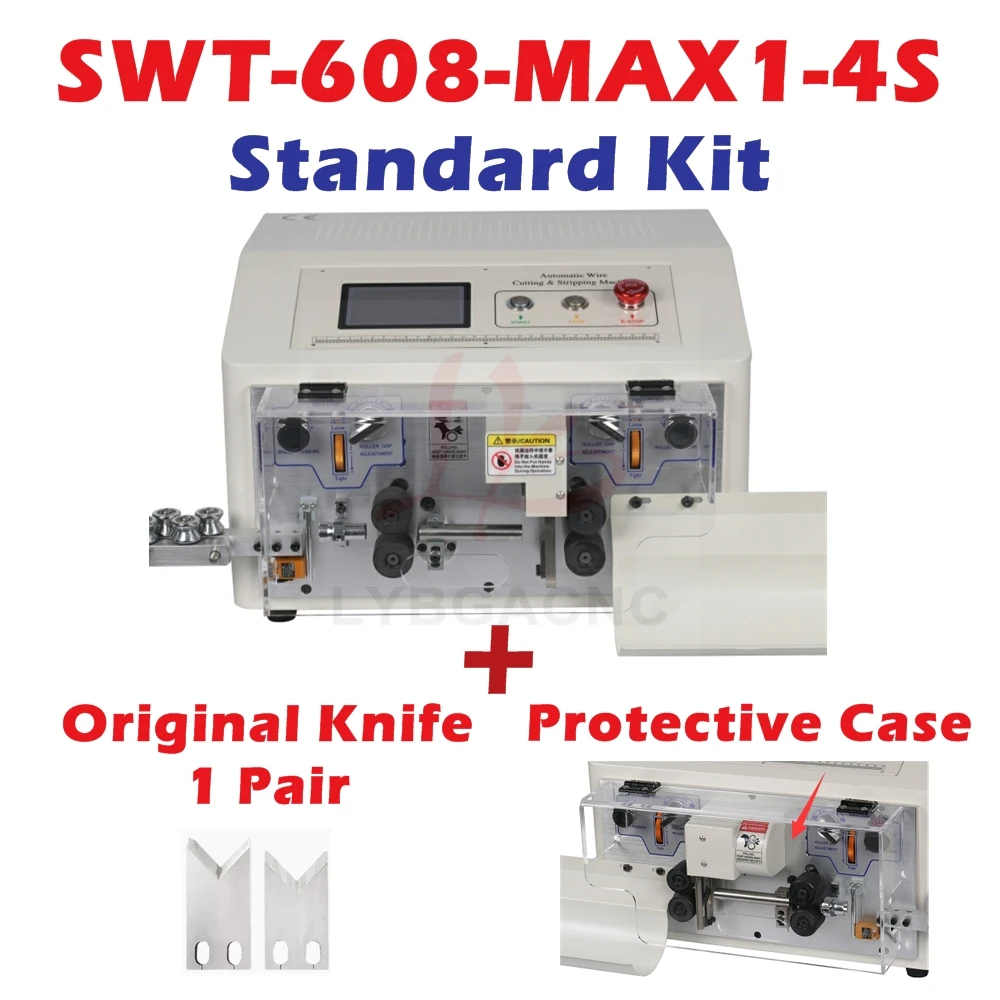 SWT-608-MAX1-4S Automatic Peeling Wire Stripper Stripping Cutting Machine 0.2 To 25mm2 500W 4 Wheels Drive Touch Screen Control
SWT-608-MAX1-4S Automatic Peeling Wire Stripper Stripping Cutting Machine 0.2 To 25mm2 500W 4 Wheels Drive Touch Screen Control