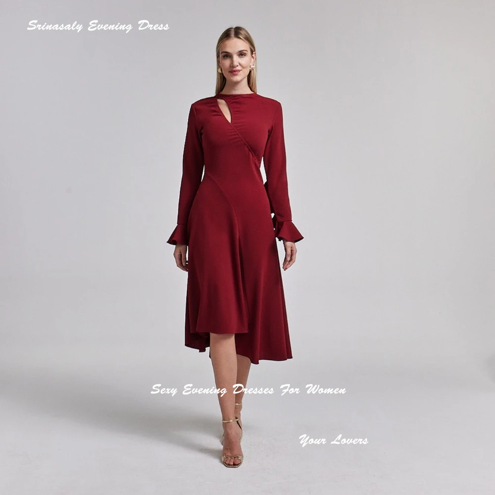 Customized Crepe Formal Evening Dresses For Sexy Women Puffy Party Gowns With Slit Red A-line Ankle-length Prom Dress 2025
Customized Crepe Formal Evening Dresses For Sexy Women Puffy Party Gowns With Slit Red A-line Ankle-length Prom Dress 2025