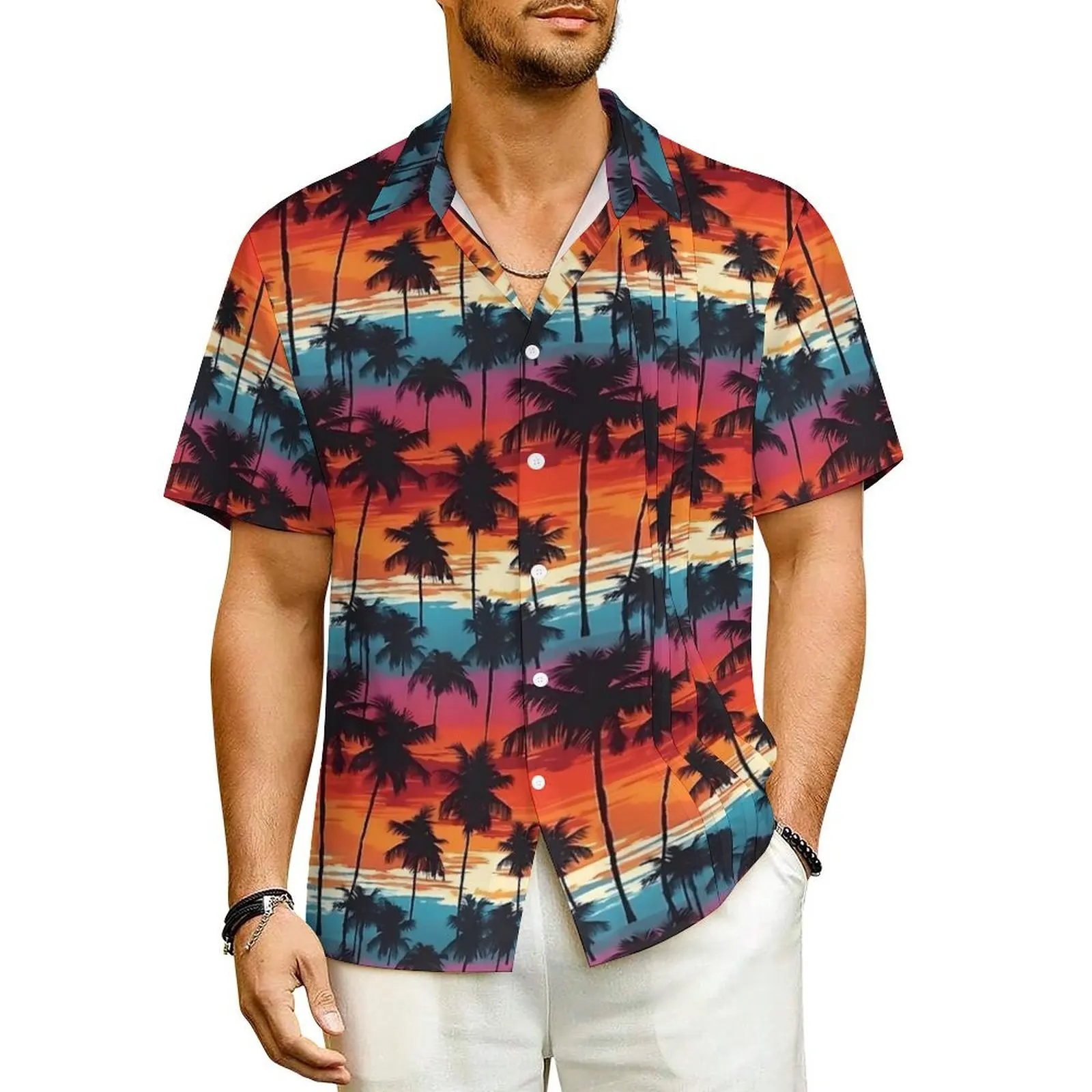 Hawaiian Sunset Palm Trees Beach Shirt Vintage Print Hawaiian Casual Shirts Male Vintage Blouses Short Sleeve Harajuku Tops
Hawaiian Sunset Palm Trees Beach Shirt Vintage Print Hawaiian Casual Shirts Male Vintage Blouses Short Sleeve Harajuku Tops