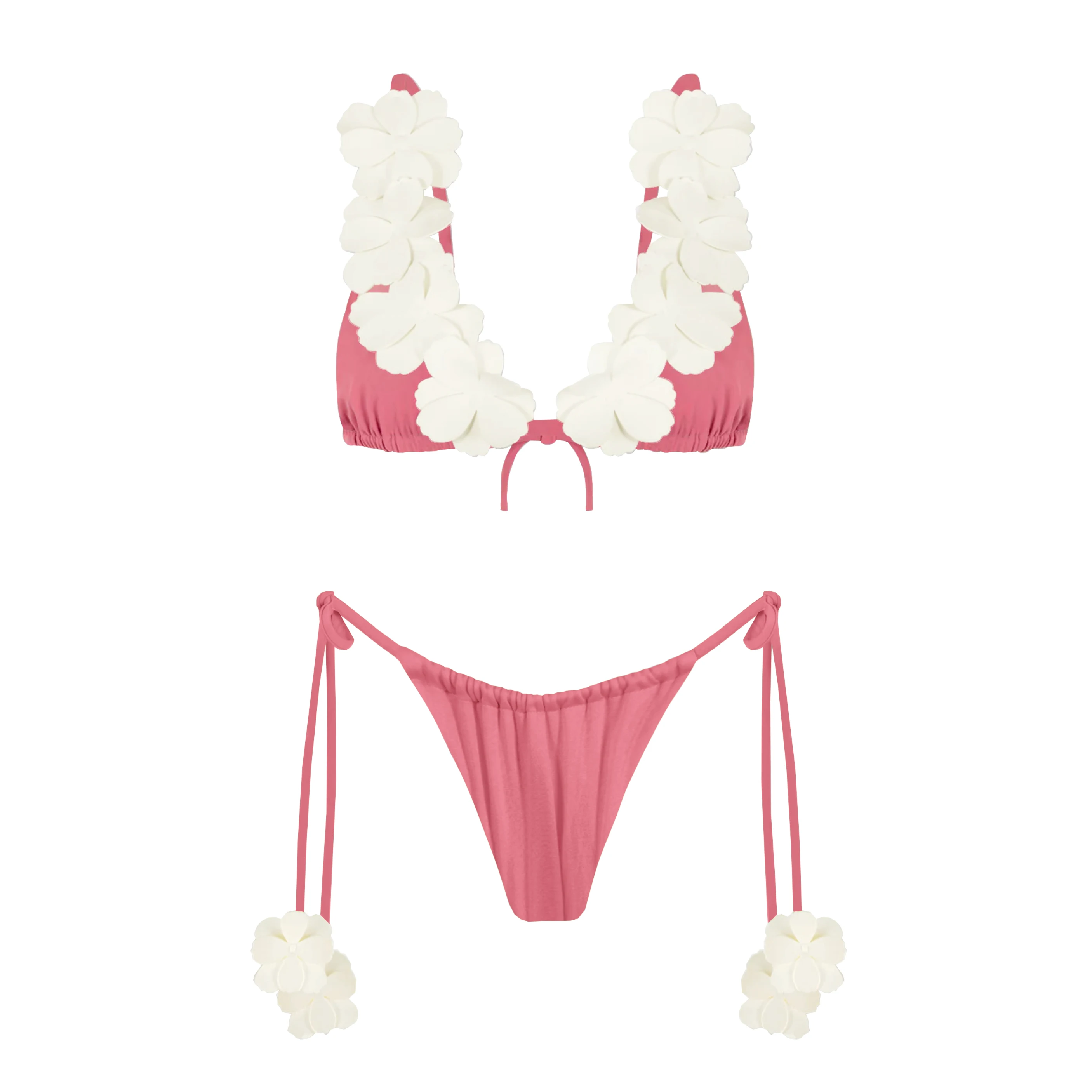 Floral Applique Lace-up Bikini Women's Swimsuit Sexy Lady Low Waist Biquini Swimwear Elegant Mujer Bathing Suit Female Beachwear
Floral Applique Lace-up Bikini Women's Swimsuit Sexy Lady Low Waist Biquini Swimwear Elegant Mujer Bathing Suit Female Beachwear