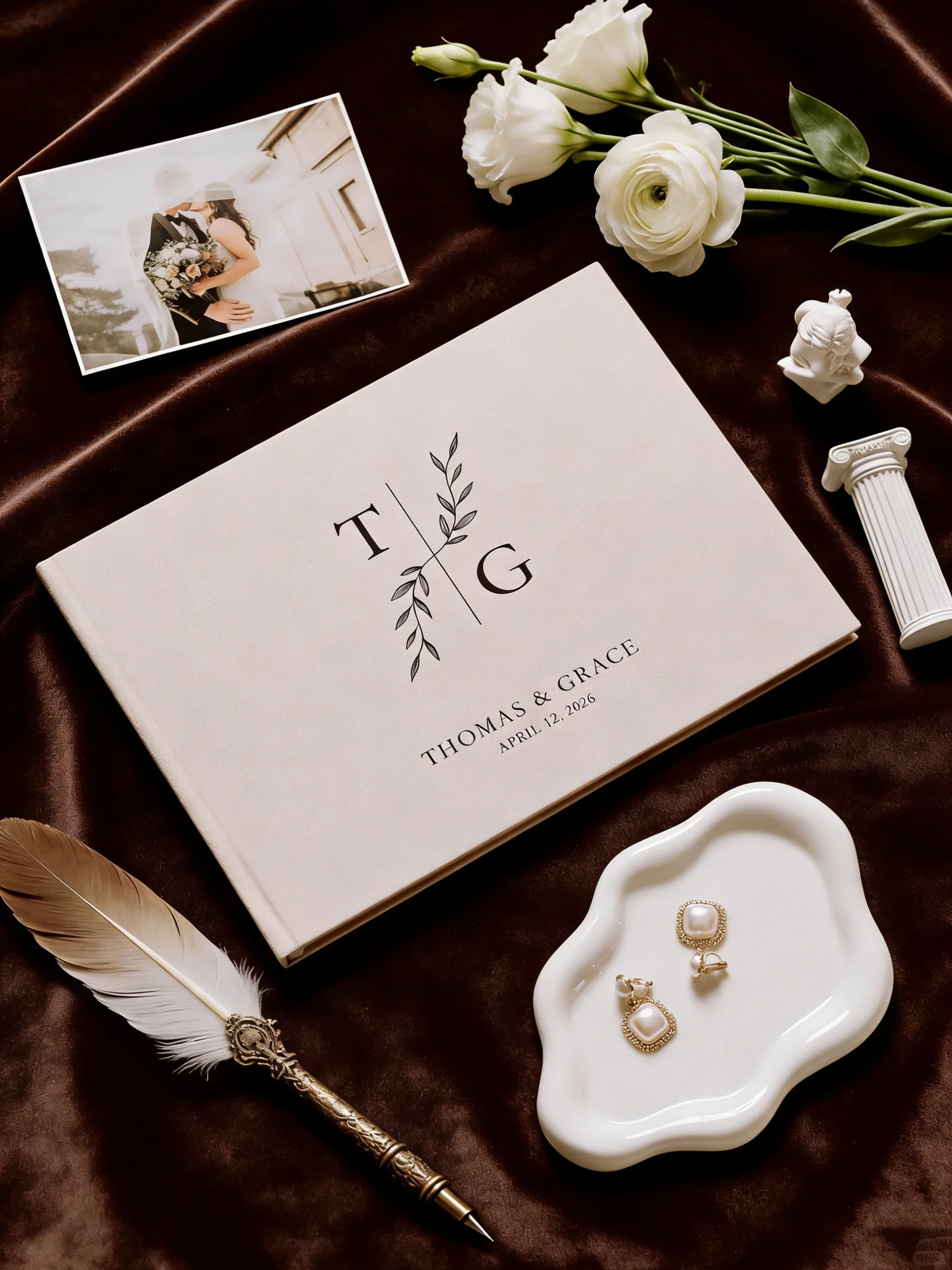Personalized Linen Wedding Guest Book | Minimalist Design | Wedding Signing Book | Polaroid Photo Scrapbook | Elegant Reception
Personalized Linen Wedding Guest Book | Minimalist Design | Wedding Signing Book | Polaroid Photo Scrapbook | Elegant Reception