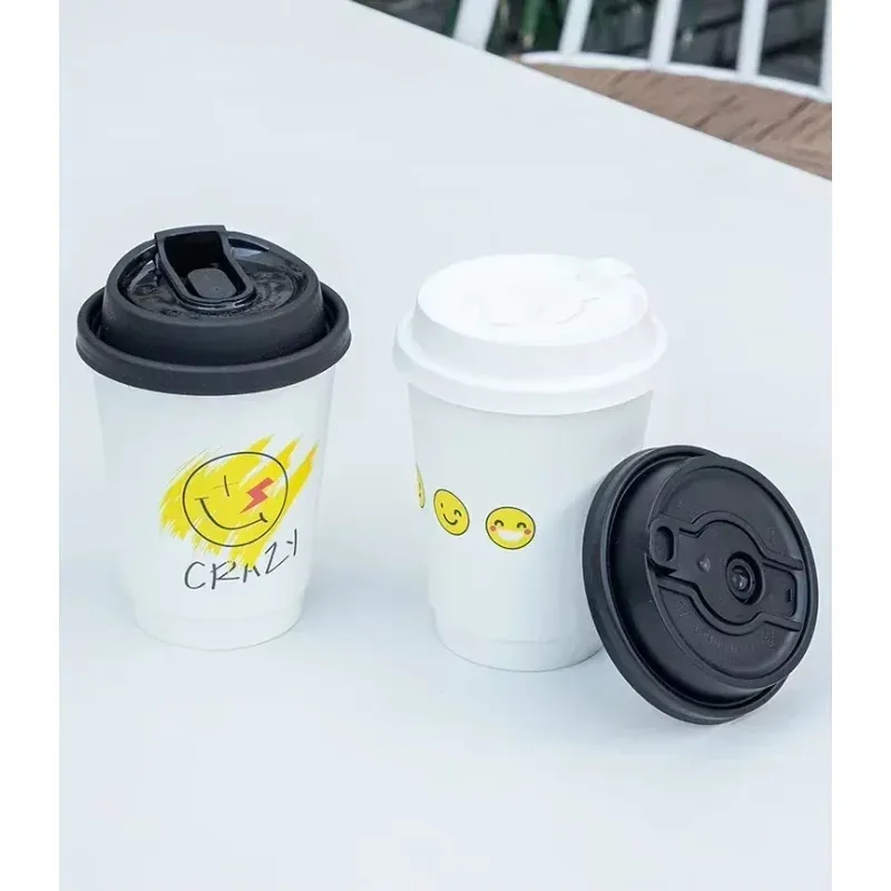TOPMAYA 25pcs Cartoon Smiling Face Coffee Packaging Cups Disposable Fresh Milk Cup with Lid Double Layered Thickened Hot Drink P
TOPMAYA 25pcs Cartoon Smiling Face Coffee Packaging Cups Disposable Fresh Milk Cup with Lid Double Layered Thickened Hot Drink P