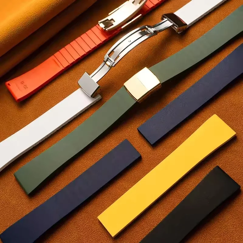 CTS Fluororubber Watch Strap 18 19 20 21 22mm High Quality Quick Release Butterfly Buckle Watch Bands FKM Strap For Cut To Size
CTS Fluororubber Watch Strap 18 19 20 21 22mm High Quality Quick Release Butterfly Buckle Watch Bands FKM Strap For Cut To Size