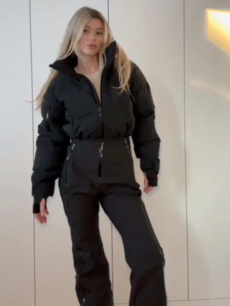 Casual Fur-Trimmed Hooded Ski Suit Women Belted Slim Full Sleeve Warm Jumpsuits Female 2026 Winter Snow Bodysuit Lady New
Casual Fur-Trimmed Hooded Ski Suit Women Belted Slim Full Sleeve Warm Jumpsuits Female 2026 Winter Snow Bodysuit Lady New
