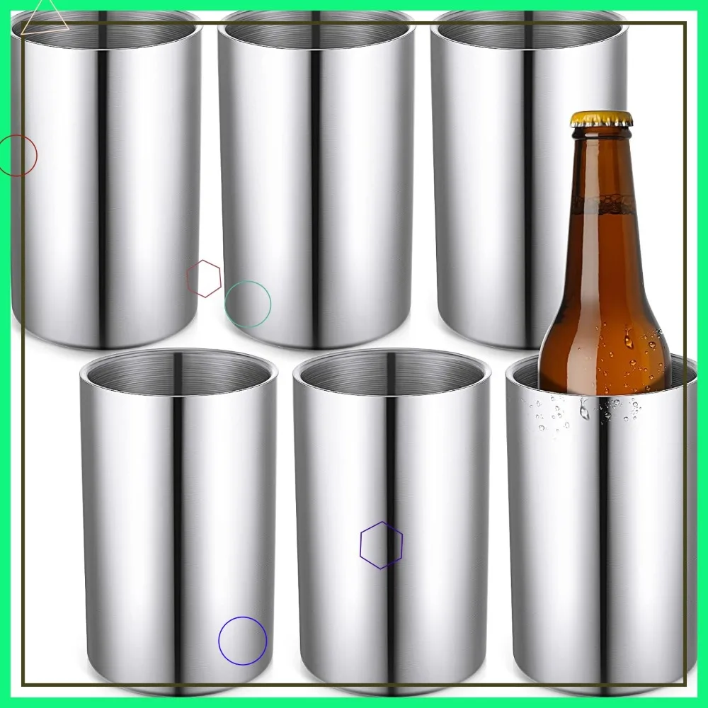 6 Pack Stainless Steel Double Wall Insulated Wine Chiller Bucket, Fits 750 ml Bottles, Silver
6 Pack Stainless Steel Double Wall Insulated Wine Chiller Bucket, Fits 750 ml Bottles, Silver