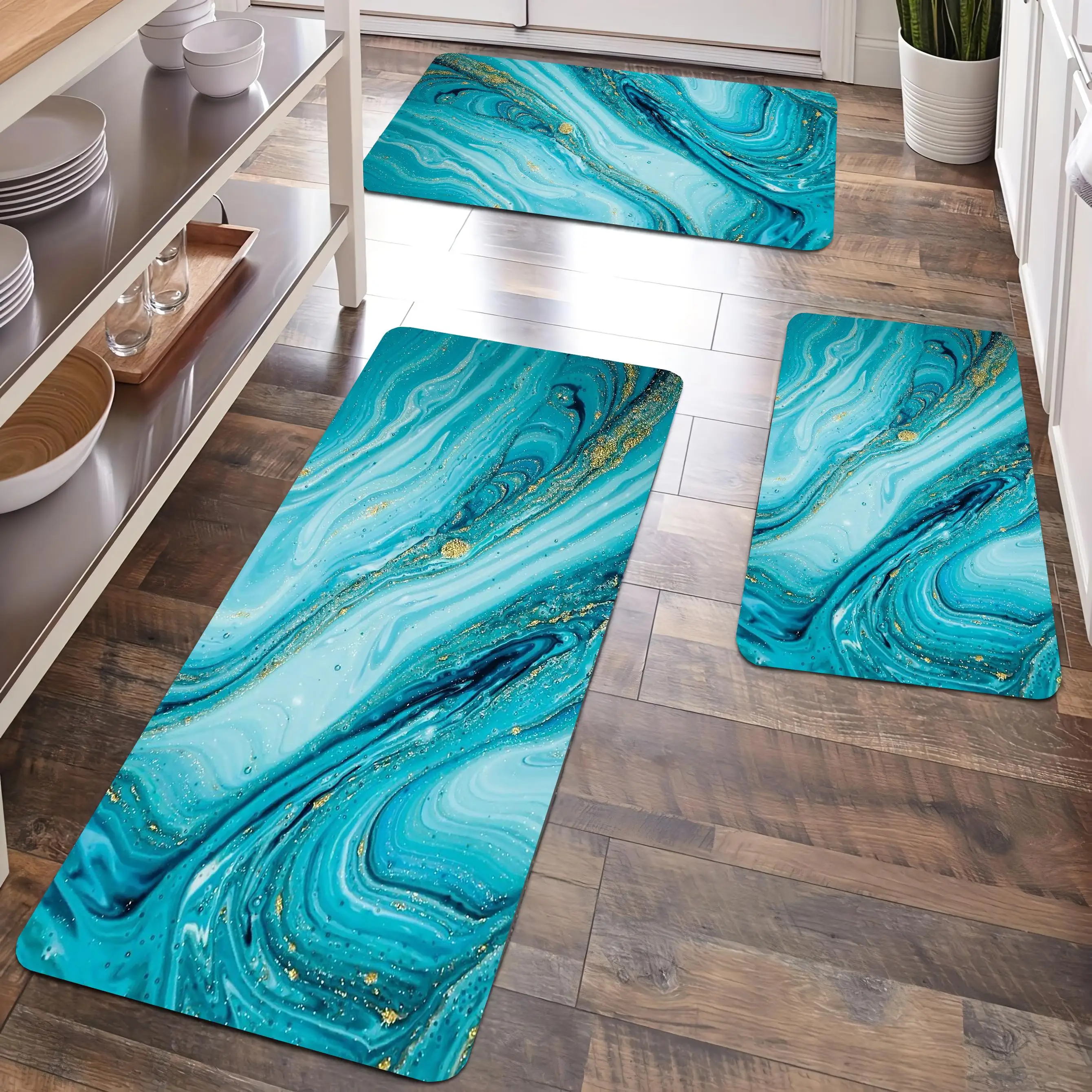 Peacock Green marble Kitchen Carpets Flannel Anti-slip Bathroom accessories for Living room doormat entrance Foot mat Home Decor
Peacock Green marble Kitchen Carpets Flannel Anti-slip Bathroom accessories for Living room doormat entrance Foot mat Home Decor