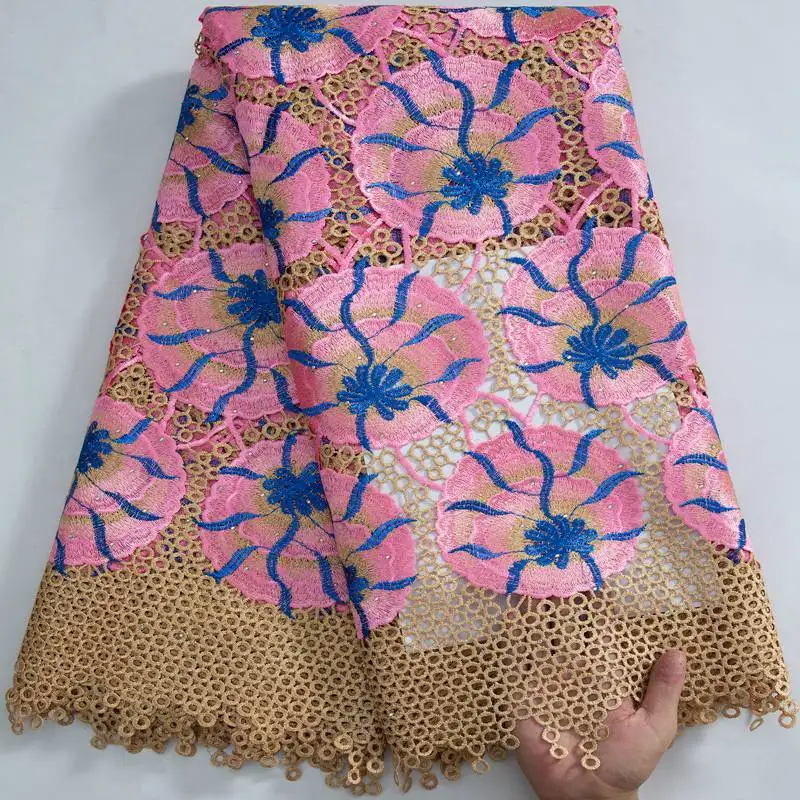 Latest African Lace Fabric Nigerian Cord Lace Fabric High Quality Water Soluble Guipure Cord Material For Women Dress S3305
Latest African Lace Fabric Nigerian Cord Lace Fabric High Quality Water Soluble Guipure Cord Material For Women Dress S3305