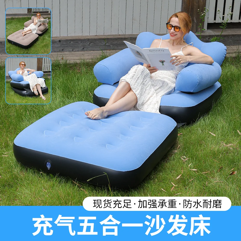 New 5 in 1 PVC Inflatable Sofa Bed Foldable Lounge Chair for Outdoor Adults
New 5 in 1 PVC Inflatable Sofa Bed Foldable Lounge Chair for Outdoor Adults
