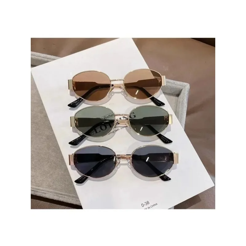 Classic Vintage Oval Sunglasses New Elliptical Frame Metal Frame Personalized Sunglasses Outdoor Shades Uv400 Trendy Fancy Gift
Classic Vintage Oval Sunglasses New Elliptical Frame Metal Frame Personalized Sunglasses Outdoor Shades Uv400 Trendy Fancy Gift