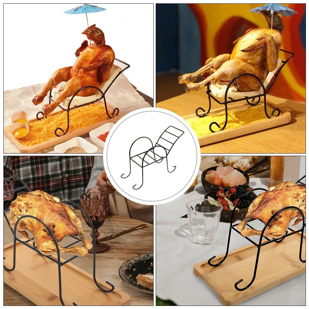 Grilled Chicken Roast Rack Premium Alloy Smooth BBQ Stand Juicy Tender Black Legs Outdoor Camping Parties Family Gatherings
Grilled Chicken Roast Rack Premium Alloy Smooth BBQ Stand Juicy Tender Black Legs Outdoor Camping Parties Family Gatherings