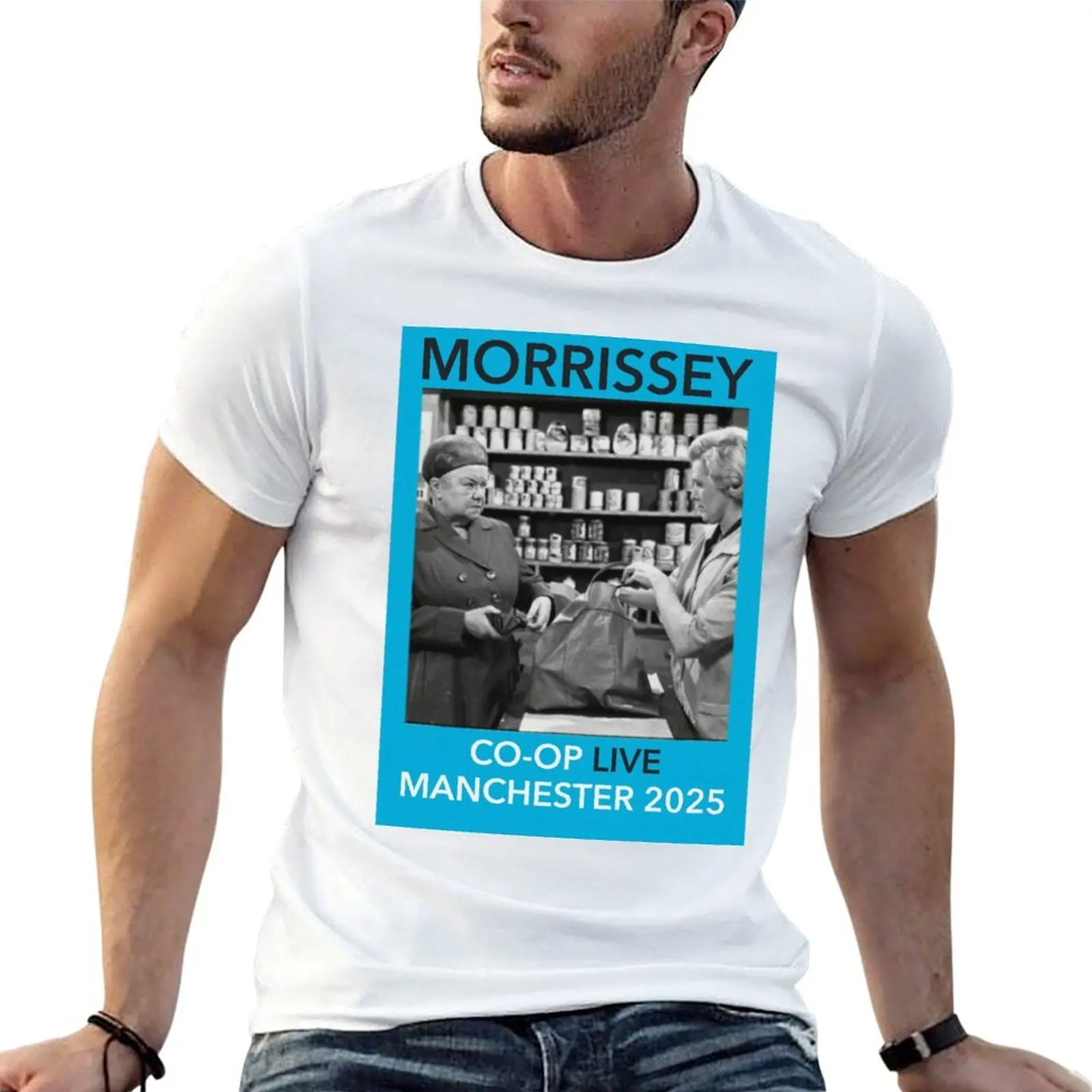 MORRISSEY MANCHESTER 2025 CO-OP LIVE T-Shirt t shirts designer man t shirts for men casual T-Shirt
MORRISSEY MANCHESTER 2025 CO-OP LIVE T-Shirt t shirts designer man t shirts for men casual T-Shirt