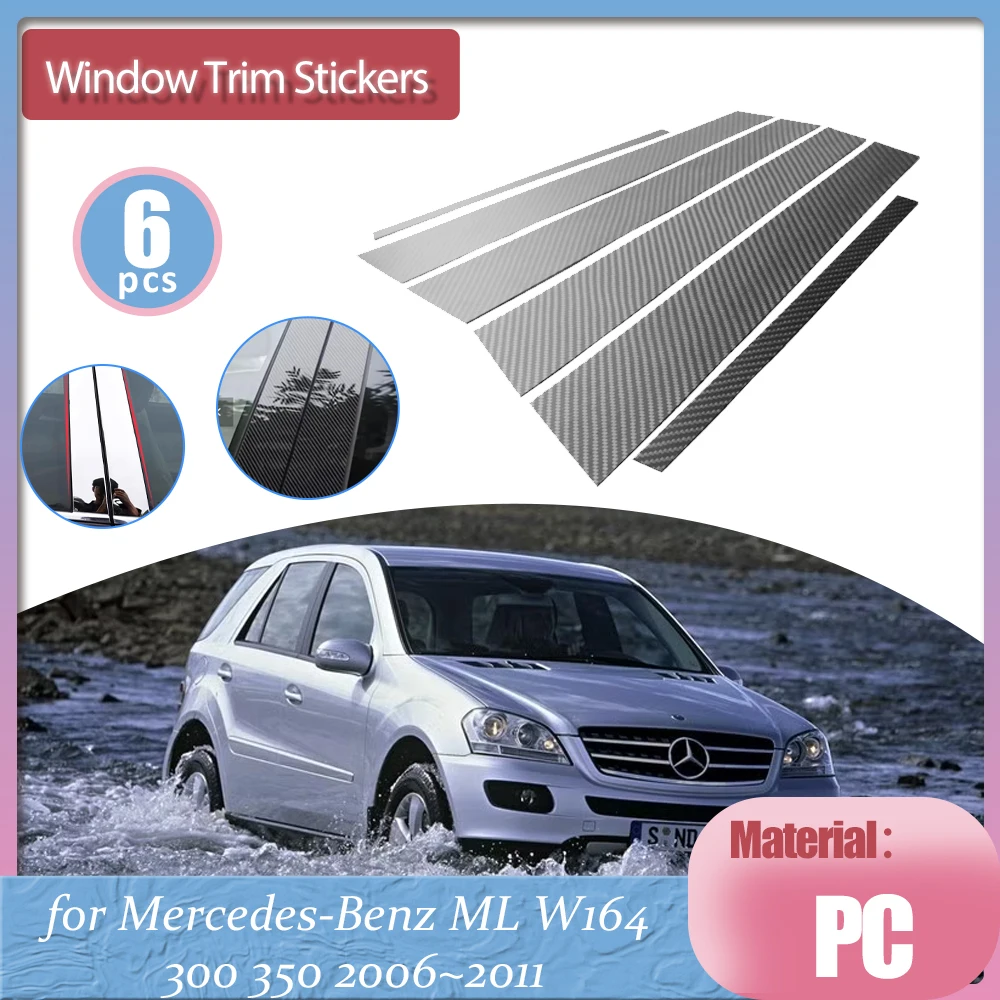 for Mercedes-Benz ML W164 300 350 2006~2011 Car Door Window Middle Trim Cover B C Pillar Center Column Sticker Part Accessories
for Mercedes-Benz ML W164 300 350 2006~2011 Car Door Window Middle Trim Cover B C Pillar Center Column Sticker Part Accessories