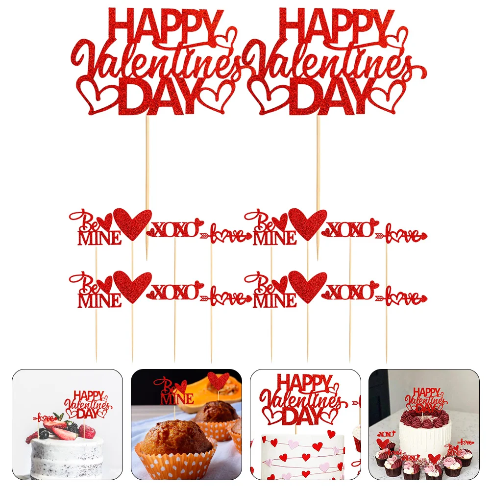 50 Pcs Topper Valentine's Day Cake Inserts Fruit Ornament Desktop Wooden Fruitcake
50 Pcs Topper Valentine's Day Cake Inserts Fruit Ornament Desktop Wooden Fruitcake