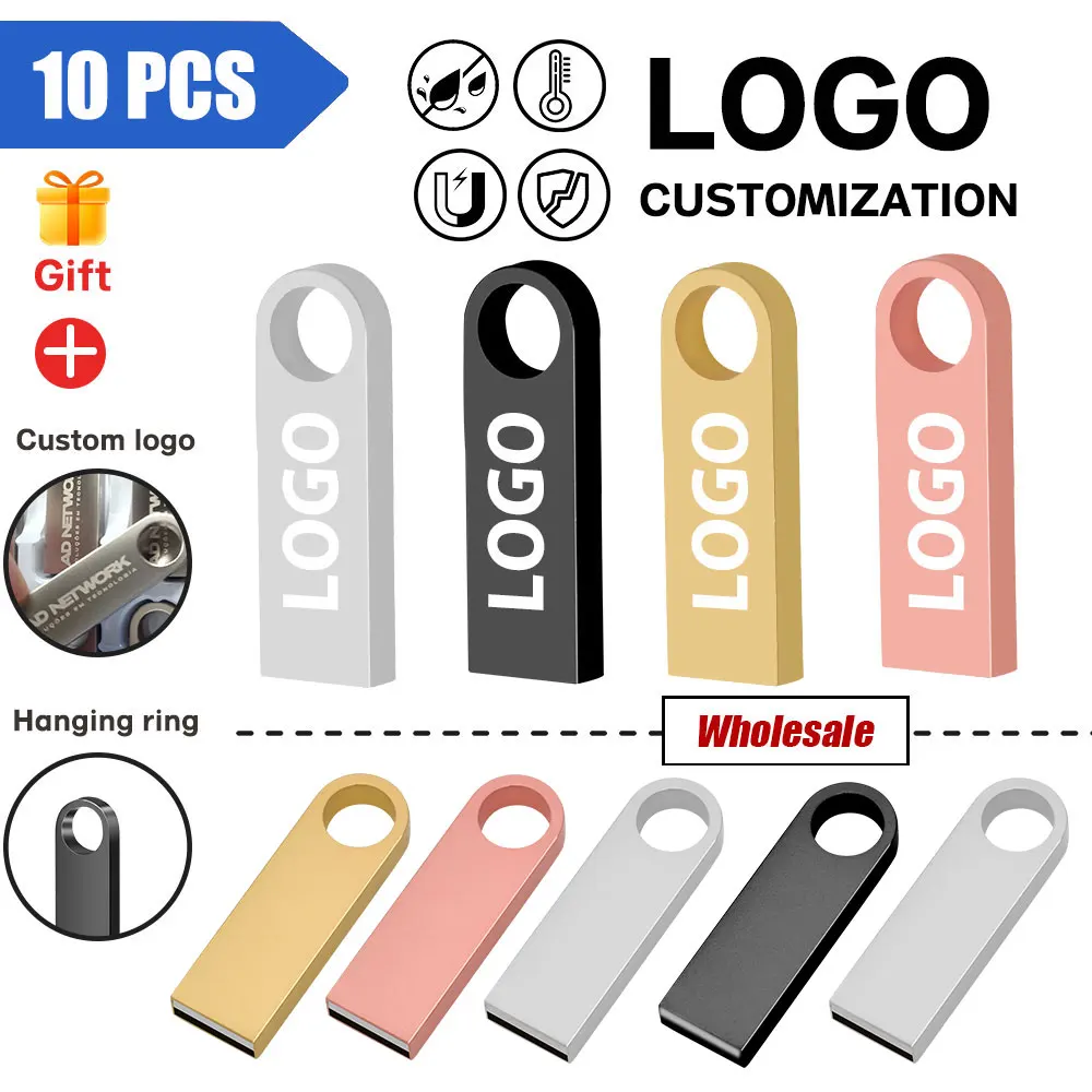 10PCS Metal Pen Drive 64GB 128GB USB Flash Drive 32GB Flash Disk 16GB 8GB 4GB 2GB Memory Stick Free Laser Logo Free Delivery
10PCS Metal Pen Drive 64GB 128GB USB Flash Drive 32GB Flash Disk 16GB 8GB 4GB 2GB Memory Stick Free Laser Logo Free Delivery