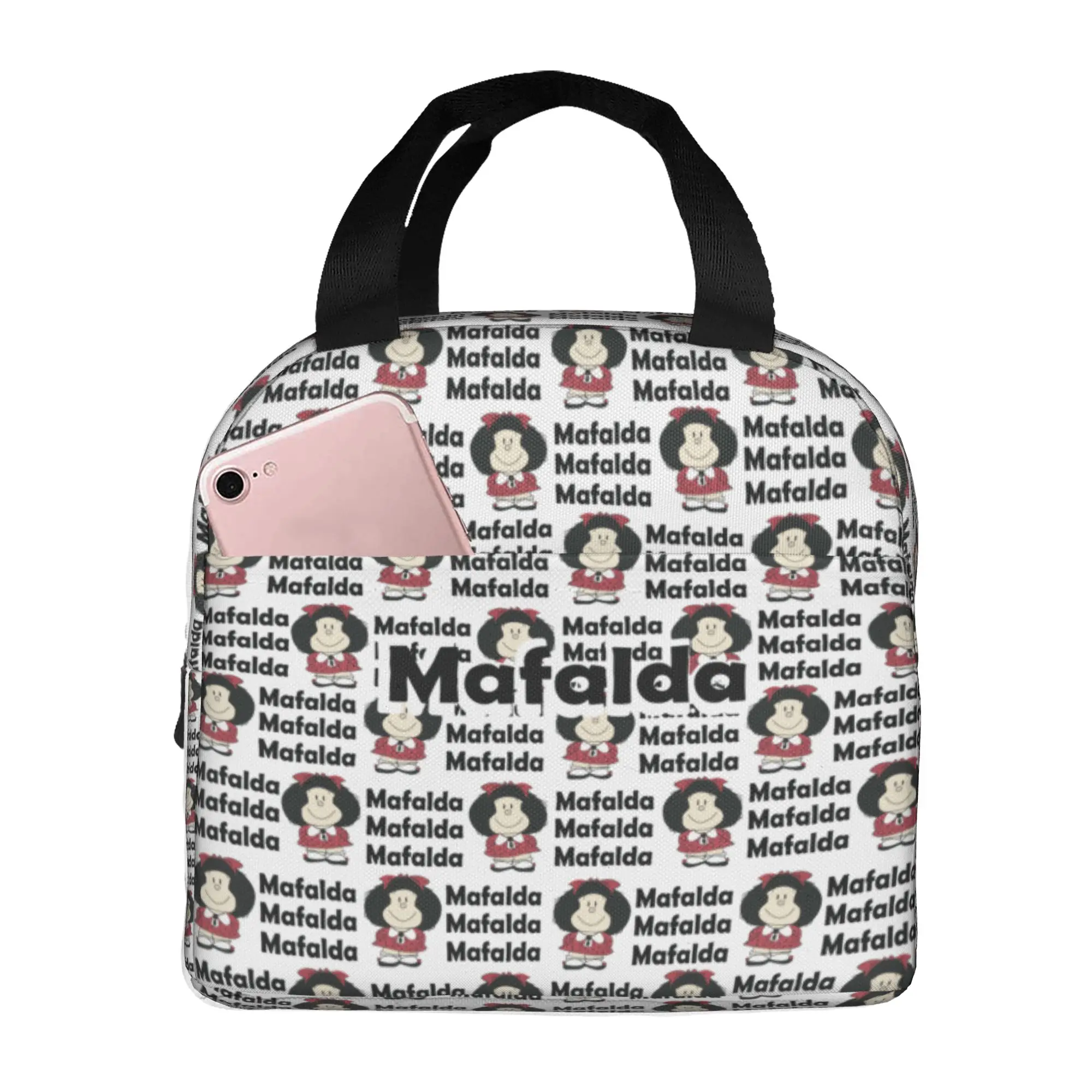Custom Humor Mafaldas Quino Comic Cartoon Manga Insulated Lunch Bags for Work School Waterproof Cooler Thermal Lunch Box Unisex
Custom Humor Mafaldas Quino Comic Cartoon Manga Insulated Lunch Bags for Work School Waterproof Cooler Thermal Lunch Box Unisex