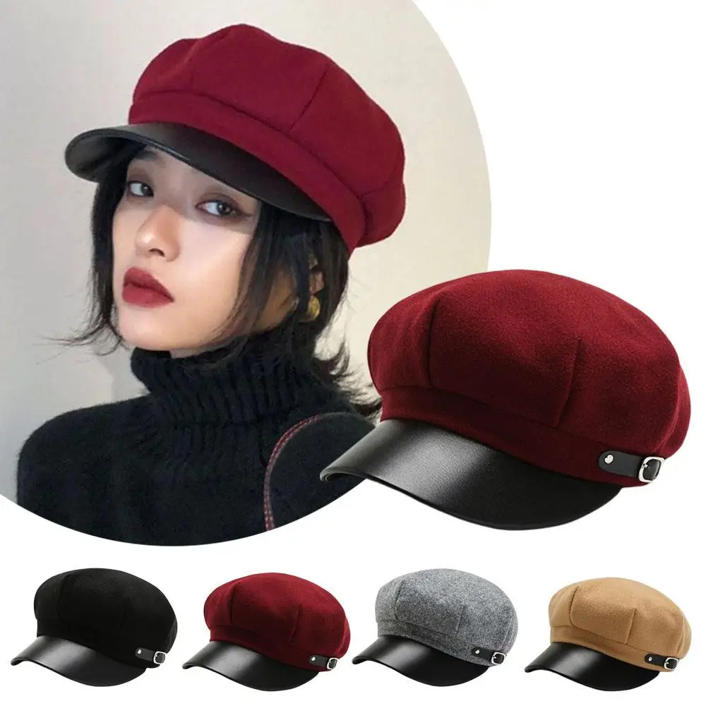 Women Woolen Beret Retro Fashionable British Style Beret Caps Korean Versatile Octagonal Hats Autumn Winter Classic Beret Hat
Women Woolen Beret Retro Fashionable British Style Beret Caps Korean Versatile Octagonal Hats Autumn Winter Classic Beret Hat