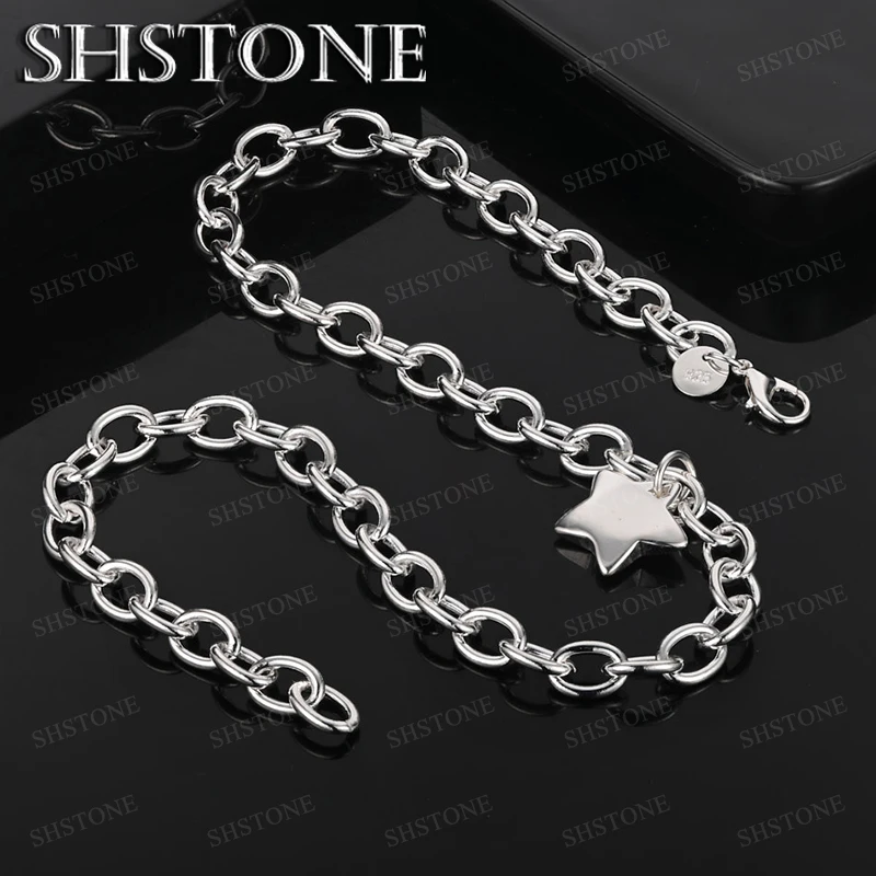 Fine 925 Sterling Silver Star Necklace Fashion Popular Jewelry For Men Women Wedding Party Birthday Gifts Jewelry Accessories
Fine 925 Sterling Silver Star Necklace Fashion Popular Jewelry For Men Women Wedding Party Birthday Gifts Jewelry Accessories