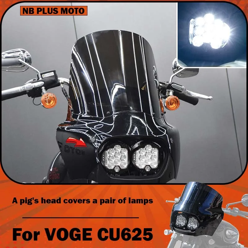 【Premium】For VOGE CU625 modification, DS-style pig head cover, retro dual headlights, front windshield, and air deflector ac
【Premium】For VOGE CU625 modification, DS-style pig head cover, retro dual headlights, front windshield, and air deflector ac