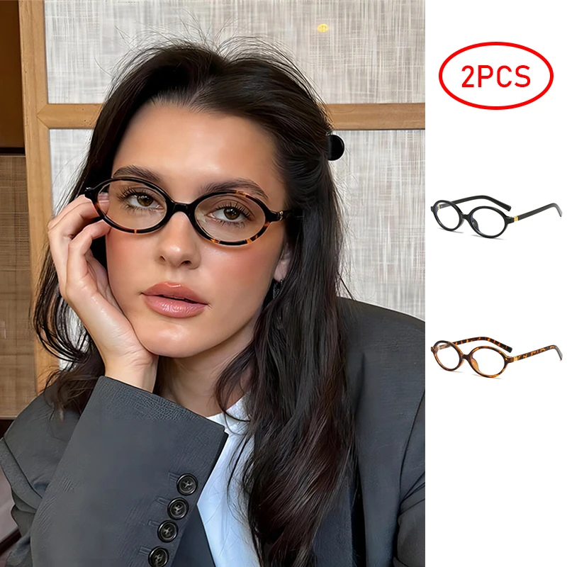 2 Pieces/Set Of Anti-blue Light Glasses Women Classic Small Frame Oval Anti Blue Light Blocking Eyewear Outdoor Office Accessory
2 Pieces/Set Of Anti-blue Light Glasses Women Classic Small Frame Oval Anti Blue Light Blocking Eyewear Outdoor Office Accessory