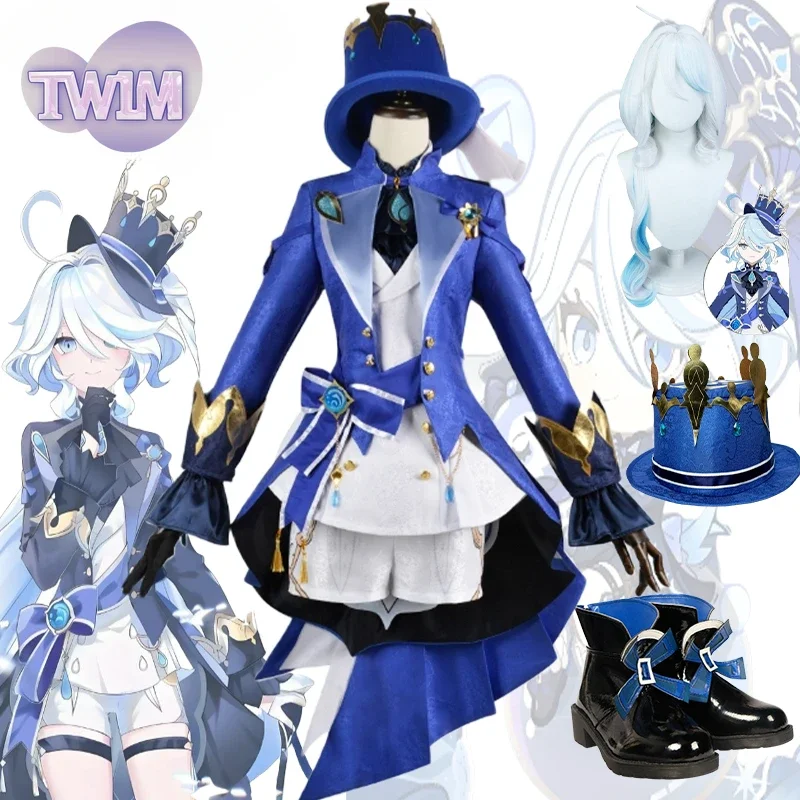 Genshin Impact Game Cosplay Costumes Fontaine Furina Focalors COS Hat Wig Shorts Uniform Carnival Christmas Party Women's Suits
Genshin Impact Game Cosplay Costumes Fontaine Furina Focalors COS Hat Wig Shorts Uniform Carnival Christmas Party Women's Suits