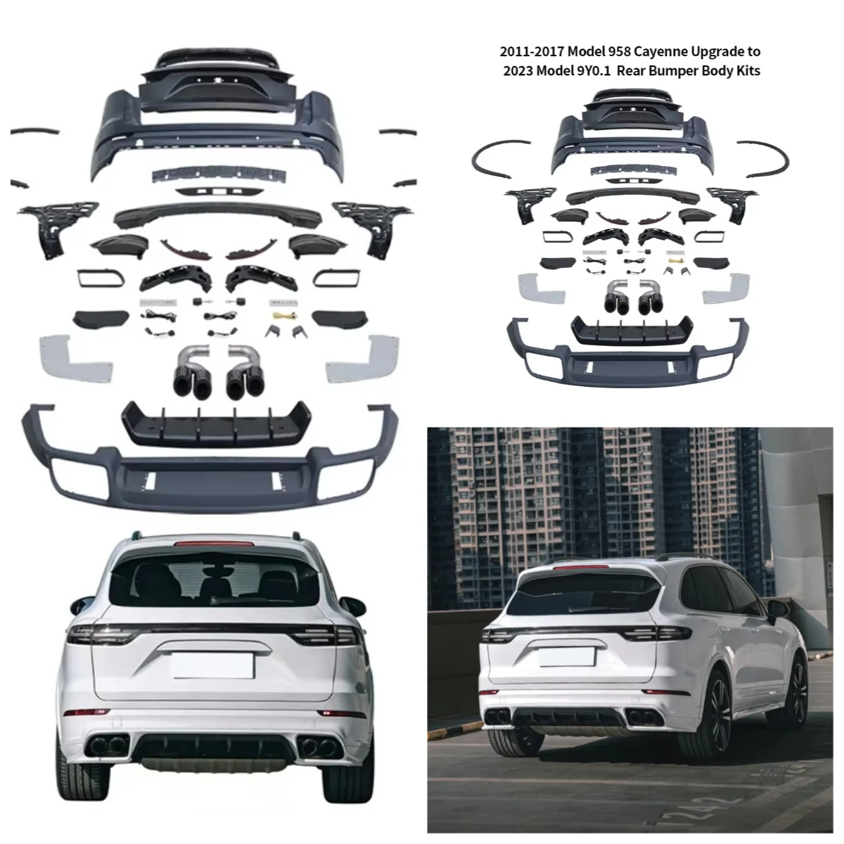 TEGARRY High Quality Full Set Rear Body Kit Black Light 2018-2024 Upgrade 9y0.1 2025 Style PP Material Easy Installation for
TEGARRY High Quality Full Set Rear Body Kit Black Light 2018-2024 Upgrade 9y0.1 2025 Style PP Material Easy Installation for