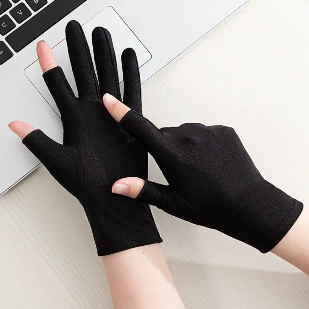 1 Pair Spandex Women Sun Protection Gloves Ice Silk Semi-finger Thin Ice Silk Gloves UV Resistant Anti-UV Half Finger Gloves
1 Pair Spandex Women Sun Protection Gloves Ice Silk Semi-finger Thin Ice Silk Gloves UV Resistant Anti-UV Half Finger Gloves