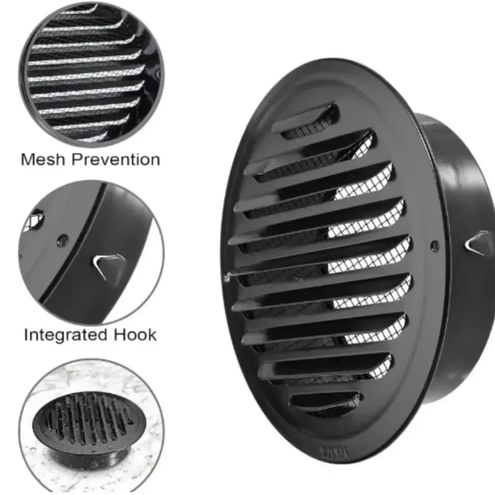 2pcs Stainless steel Exterior wall air outlet vent grille round duct cap air ventilation cover hole plug ventilation system
2pcs Stainless steel Exterior wall air outlet vent grille round duct cap air ventilation cover hole plug ventilation system