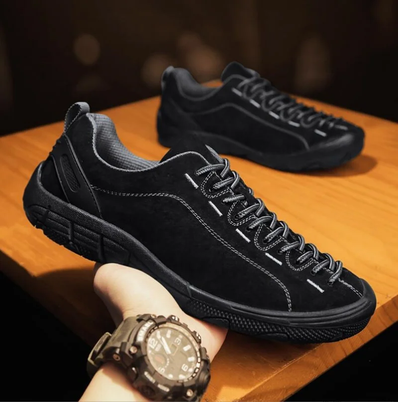 Genuine Leather Men's Shoes Outdoor Non-slip Sneakers Breathable Large Size Casual Shoes Fashion Flats Boat Shoes Men Loafers
Genuine Leather Men's Shoes Outdoor Non-slip Sneakers Breathable Large Size Casual Shoes Fashion Flats Boat Shoes Men Loafers