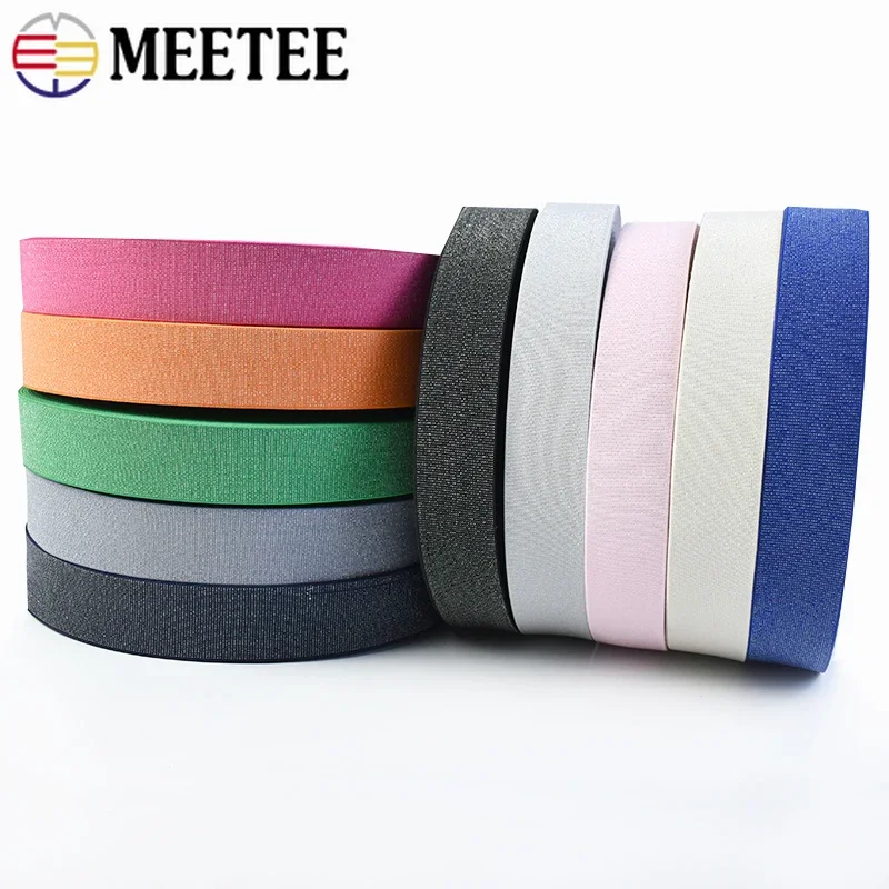 3M Meetee Elastic Band 40mm Silver Glitter Jacquard Double-sided Waistband Webbing Rubber Bands Strap DIY Sewing Accessories
3M Meetee Elastic Band 40mm Silver Glitter Jacquard Double-sided Waistband Webbing Rubber Bands Strap DIY Sewing Accessories