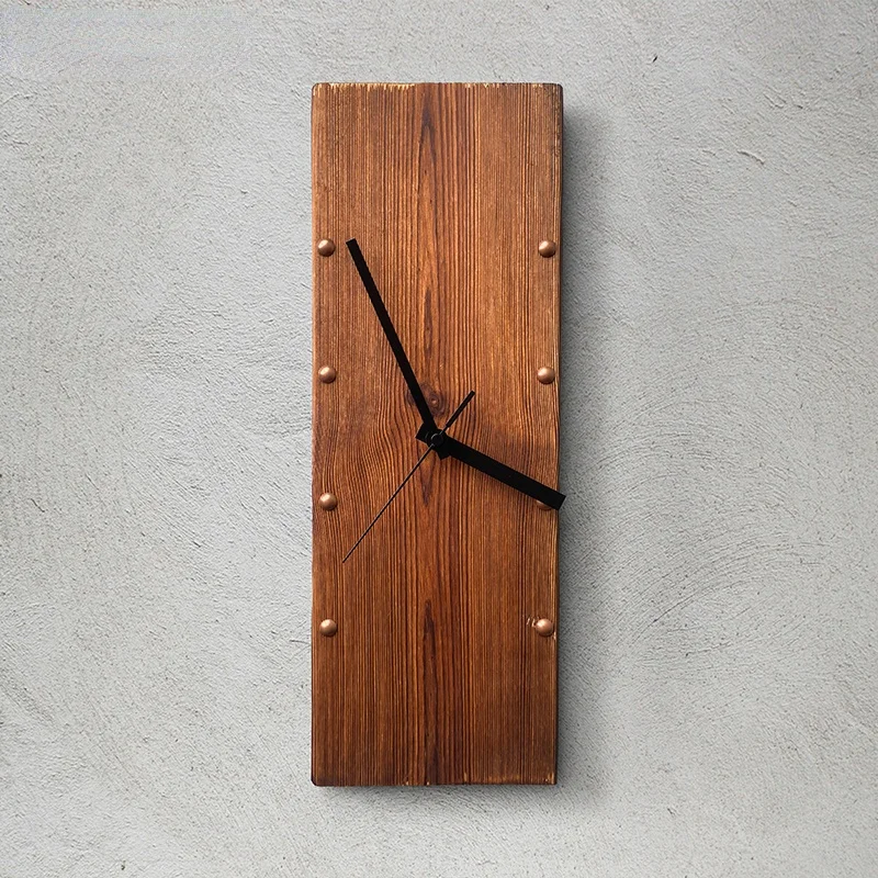 Retro Solid Wood Rectangular Wall Clock Personality Decoration When The Clock Minimalist Art Hanging Watch Wall Clock
Retro Solid Wood Rectangular Wall Clock Personality Decoration When The Clock Minimalist Art Hanging Watch Wall Clock