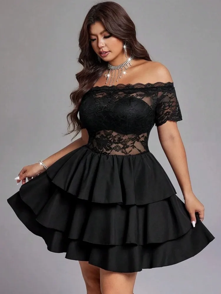L-4XL Plus Size Clothes Dresses Women Robes Summer Autumn Short Sleeve Street Style Casual 3XL 4XL Big Size Mini Dress Oversize
L-4XL Plus Size Clothes Dresses Women Robes Summer Autumn Short Sleeve Street Style Casual 3XL 4XL Big Size Mini Dress Oversize