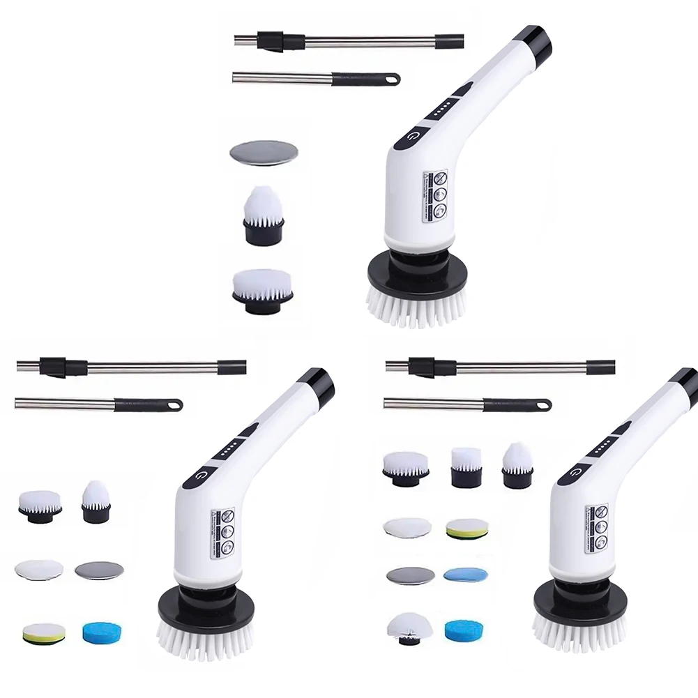 9 in 1 Electric Cleaning Brush Rechargeable Power Rotating Scrub Brush Multifunctional Parlour Kitchen Bathroom Cleaning Gadgets
9 in 1 Electric Cleaning Brush Rechargeable Power Rotating Scrub Brush Multifunctional Parlour Kitchen Bathroom Cleaning Gadgets
